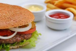 hamburguesa comida rapida foto