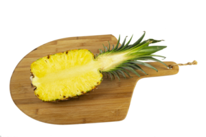 Yellow Juicy Ripe pineapple isolated cut out png