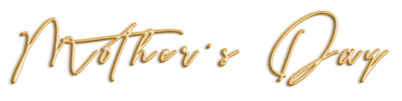 gouden volumetrisch 3d tekst ballonnen belettering moeders dag besnoeiing uit png