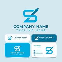 Letter S Financial Logo, suitable for any business. vector