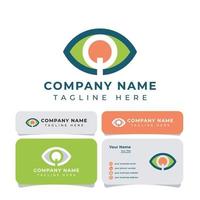 logotipo de ojo de letra q simple, es adecuado para cualquier negocio.