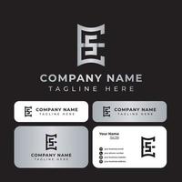 Unique ES Monogram Logo, suitable for any business with SE or ES initials. vector
