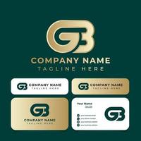 Luxury GB Monogram Logo, is suitable for any business. vector