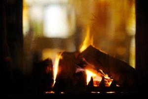 fondo de llama de chimenea foto