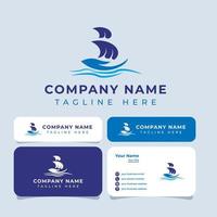 Sailing Hand Logo, suitable for any business related to sailing. vector