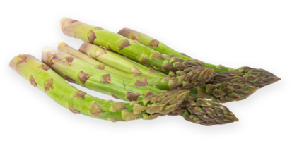 vegetarischer frischer grüner Spargel. Gemüse ausgeschnitten png