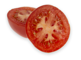 Scheibe rote frische Tomate isoliert ausgeschnitten png