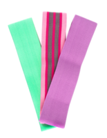 Corte de bandas de goma de gimnasia deportiva de colores png