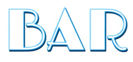 Blue Neon Text Bar cut out png