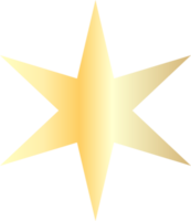 estrela dourada cortada png