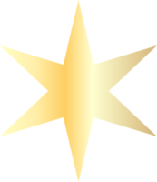 estrella dorada cortada png