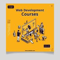 Web Development Courses vector