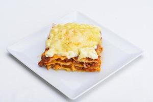 lasagna close up photo