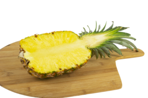 Yellow Juicy Ripe pineapple isolated cut out png