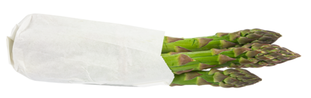 vegetarischer frischer grüner Spargel. Gemüse ausgeschnitten png