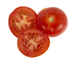 fetta di rosso fresco pomodoro isolato tagliare su png