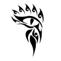 Illustration vector graphic of dragon eyes tribal design perfect for tattoo and other