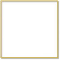 Square Golden Frame cut out isolated png