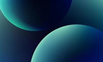 Three dimensional world dark blue circle background vector