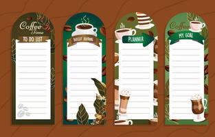 Coffee Journal Template Design vector