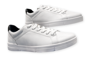 White sports sneakers cut out png