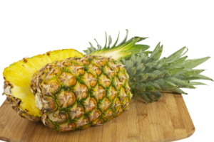 Yellow Juicy Ripe pineapple isolated cut out png