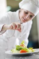 chef preparing meal photo