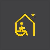 Disabled icon illustration isolated vector sign symbol