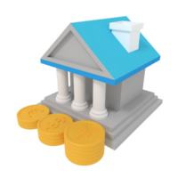 3d illustration of banking finance png