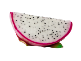 ripe dragon fruit with half, isolated on white background. with clipping path png