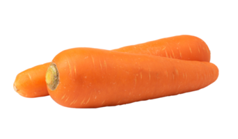 zanahorias aisladas sobre fondo blanco. con trazado de recorte. png
