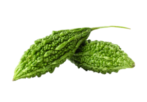 Bitter melon, Bitter gourd on white background. with clipping path png