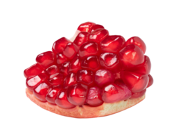 Fresh pomegranate Piece isolated on white. With clipping path. png