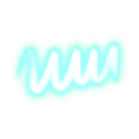 handgezeichnete kreative Pinselstrich-Clipart einzeln auf weißem Hintergrund, dynamischer Ölabstrich, mehrfarbige Neonfarbenstruktur, Blau, Grün, Acryl. Zickzack, Wirbel, Wirbel, Gekritzelform, Kritzellinie png