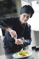 chef preparing meal photo