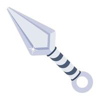 An icon of war arrow flat design vector