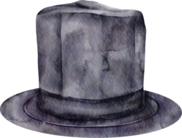 chapeau de magicien aquarelle clipart png