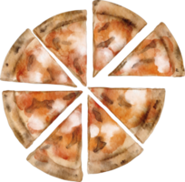 aquarelle pizza clipart