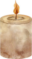 watercolor candle clip art png