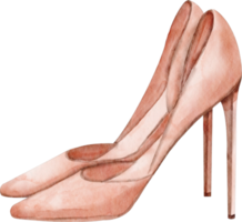 watercolor high heels clip art png