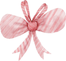 watercolor pink bow clip art png