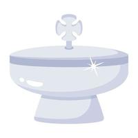 A medieval incense burner flat icon design vector