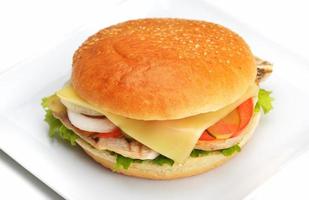 hamburger fast food photo