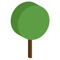 arbre ou plante, plante isométrique et arbres. png