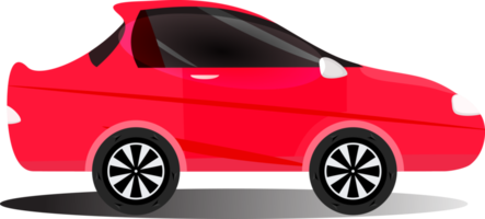 Red color sport car automotive fast speed illustration graphic design png