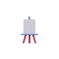 Icono de herramientas de arte aislado 3D