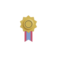 3D Isolated Achievement Icon png