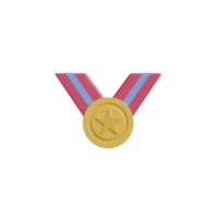 3D Isolated Achievement Icon png