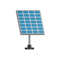 produção isolada de painéis solares 3D png