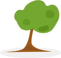 Tree hand drawing, green tree, transparent background. png